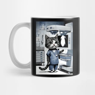 Cute cat radiologist Mug